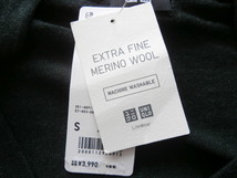 UNIQLO　ユニクロ　メンズカーディガン　ＥＸＴＲＡ　ＦＩＮＥ　ＭＥＲＩＮＯ　ＷＯＯＬ　サイズＳ（カラーＯｌｉｖｅ）　_画像5