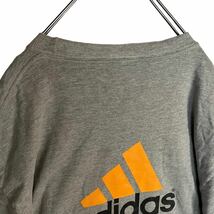 adidas アディダス　半袖Tシャツ　プリントTシャツ　グレー　メンズ　Lサイズ　【AY1484】_画像8