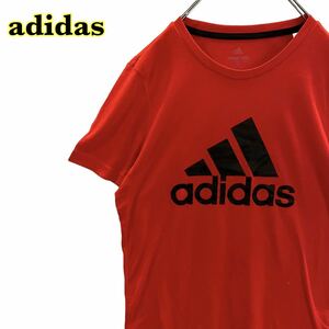 adidas アディダス　半袖Tシャツ　プリントTシャツ　赤　キッズ　160cm 【AY1494】