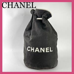 CHANEL シャネル ノベルティ 巾着 バッグ リュック ショルダーバッグ ブラック ポーチ