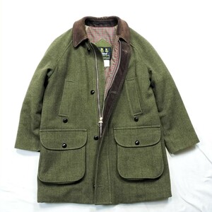 90s Barbour Derby tweed c40 Bab a- Dubey твид жакет loden wool шерсть 