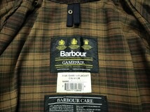 90s Barbour Gamefair c38 ゲームフェア　バブアー　ブラウン　ラスティック　1995 ステンカラー_画像4