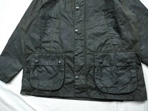 ミントコンディション　90s　Barbour bedale c40　バブアー　ビデイル　セージ　デッド_画像7