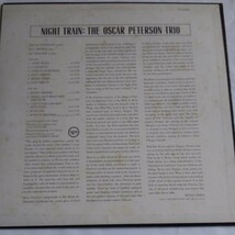 Night Train: The Oscar Peterson Trio Verve HIGH FIDELITY V/V6-8538 STEREO MGM RECORDS-A DIVISION OF METRO-GOLDWYN-MAYER,INC.USA_画像2