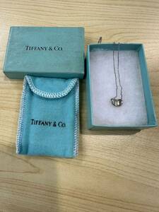 ●TIFFANY&Co. Tiffany ティファニー ビーンズ ネックレス NC シルバー 925 ティファニーブルー 保存袋 箱付