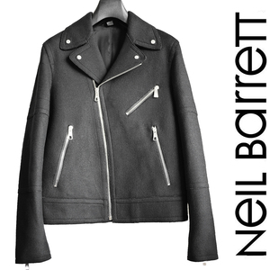 正規品 2019AW ニールバレット NeIL BarreTT ウールメルトンライダースブルゾン ジャケット コート
