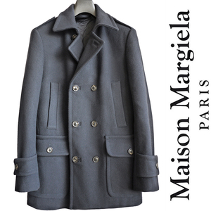 正規品 最高級 メゾンマルジェラ Maison Margiela メルトン ダブルブレステッド コート ジャケット ライダースブルゾン マルタンマルジェラ