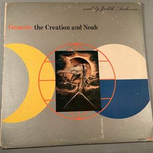 LP(オリジナル)●ジュディス・アンダーソン／Genesis : The Creation of Noah※アメリカの女優●良好品！