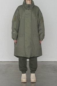 23aw HYKE PERTEX PUFF MONSTER PARKA ハイク モンスターパーカー オリーブ サイズ2 新品