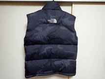 THE NORTH FACE ザ・ノースフェイス ヌプシダウンベスト ブラック カモフラージュ 黒 迷彩 ND01587 メンズ Sサイズ ヌプシ ダウン ベスト_画像2