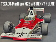 プラモデル完成品　タミヤ1/12ビッグスケールシリーズNO.14マルボロマクラーレンM23 #6デニスハルム　TEXACO Marlboro M23 D.Hulme_画像1