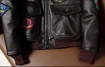 高品質 レザージャケット Gジャン カウハイド 牛革 ライダースジャケット シングルライダース メンズファッション 本革 S～6XL_画像9