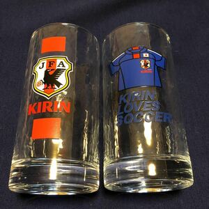 レア非売品 KIRINキリン JFA サッカー グラス タンブラー2個セット