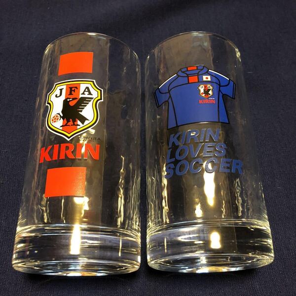 レア非売品 KIRINキリン JFA サッカー グラス タンブラー2個セット