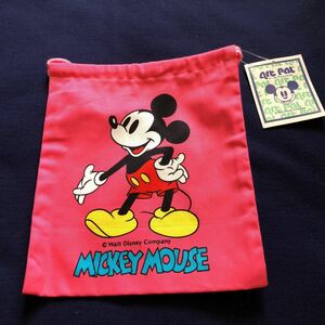 ＊レトロ＊Disney ミッキーマウス&ドナルドダッグ 巾着袋