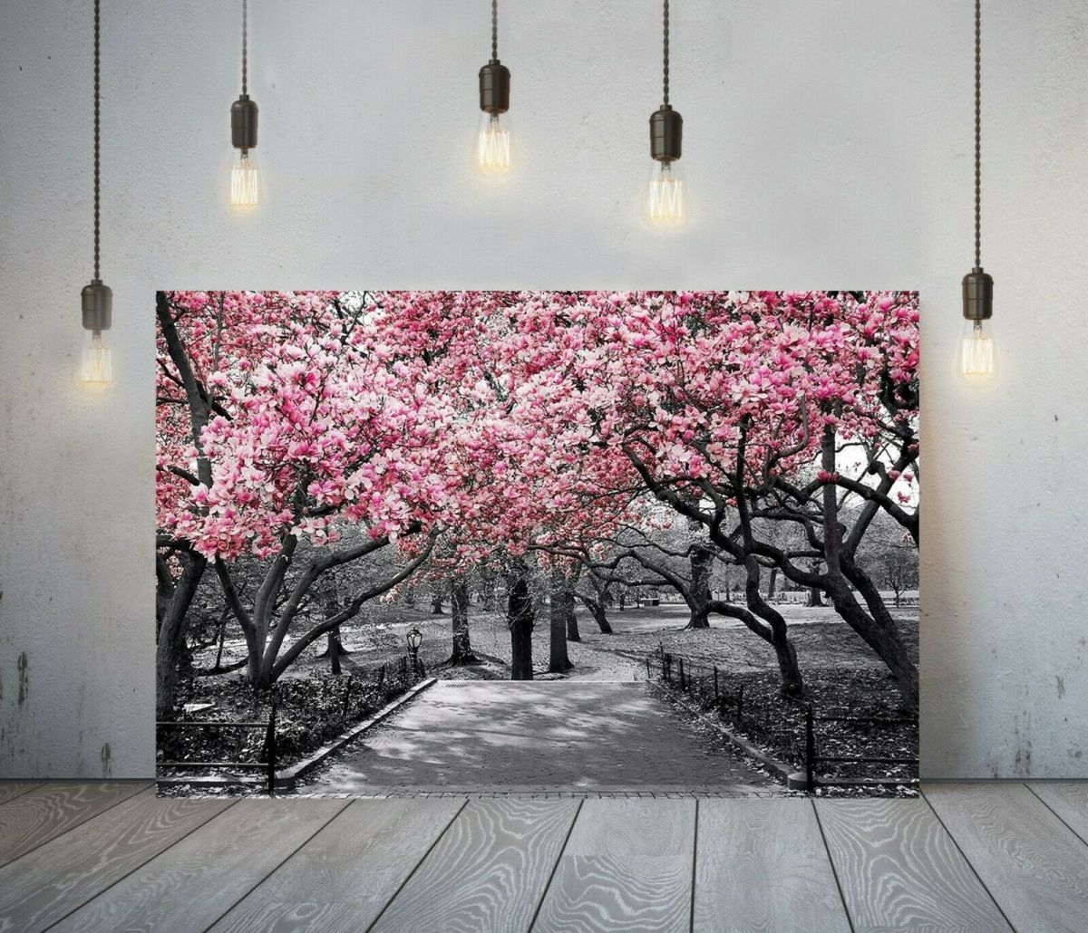 Sakura Sakura Poster Photo Photo High Quality Canvas Framed Picture A1 Art Panel Nordic Flower Picture Overseas Painting Goods Interior 1, Printed materials, Poster, others