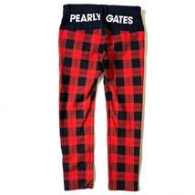 【送料無料】Pearly Gates パーリーゲイツ　チェック柄　イージーパンツ　ジョガーパンツ　レッド　赤　メンズ　ゴルフ　4 M ズボン_画像2