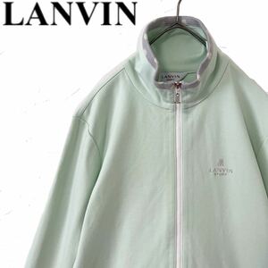 【送料無料】LANVIN SPORT ランバンスポール　ハーフジップ　スウェット　トレーナー　レディース　ライトグリーン　緑　ゴルフ