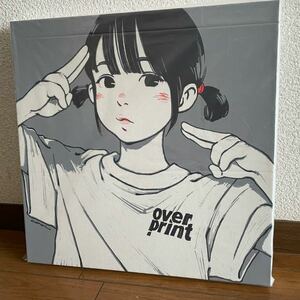 古塔つみ overprint なえなの キャンパスアート グレー over print canvas Cotoh Tsumi