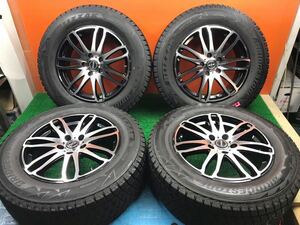 8t-41)冬 225/65R17 BRIDGESTONE Blizzak DM-V2 8.5分山 7J+48 PCD114.3 5穴 CX5 エクストレイル ハリアー等