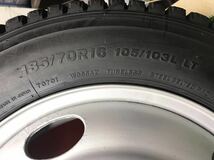 14t-14)冬 185/70R16 105/103L LT BRIDGESTONE Blizzak W965 2021年 8分山 TK TKE (エルフ タイタン アトラス)_画像3