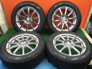 9t-20)冬 215/60R17 PIRELLI Ice Asimmetrico 8-8.5分山 WEDS 7J+42 PCD114.3 5穴 アルファード ヴェルファイア エスティマ等 