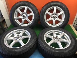 14t-24)冬 225/65R17 YOKOHAMA Ice Guard G075 8-8.5分山 7J+40 PCD114.3 5穴 RUV4 ハリア エクストレイル等