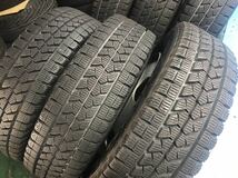 6t-76)冬 215/70R17.5 BRIDGESTONE Blizzak W979 2016年 8.5分山以上トヨタ コースター 日野リエッセII TOPY製 DF2B 6.0J PCD203.2 5穴_画像4