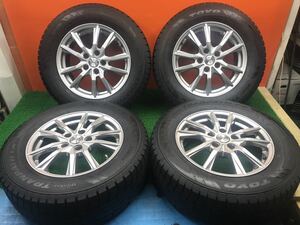 4t-83)冬 215/65R16 TOYO Winter Tranpath TX 2022年 分山 6.5J+38 PCD114.3 5穴 アルファード ヴェルファイア等