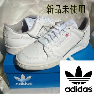 セール中〜定価13200円26.5cmアディダスコンチネンタル80メンズレザースニーカー白adidas