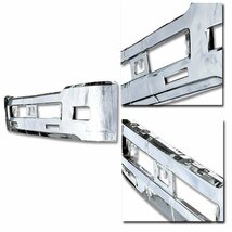 いすゞ 4トン 07フォワード ワイド メッキ フロント バンパー エアーダム 一体型 380H_画像3