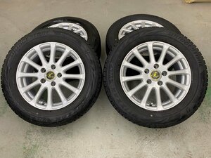 売切！スタッドレス タイヤ 4本 セット 18年製 ブリザック VRX2 215/60R16 社外 16インチ 6.5J +48 PCD114.3 付！ 中古品 藤沢市より