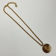 231093-007 Christian Dior クリスチャンディオール CDロゴ ペンダント ネックレス ゴールドカラー 全長約46cm_画像4