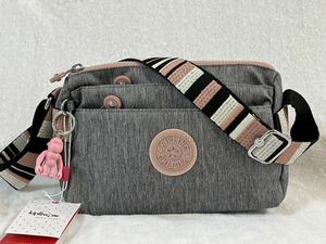 KIPLING キプリング 新品 ミニショルダーパック デニム風グレー