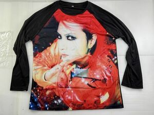 【良品/サイズXL】hide ヒデ XJAPAN 黒　ロング　Tシャツ