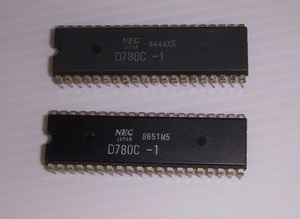【中古】NEC μPD780-1 Z80 4MHz 2個セット