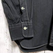 ラルフローレン Ralph Lauren ストライプシャツ 長袖シャツ メンズ ワンポイント コットン100% サイズ15 S~Mサイズ 5‐51_画像5
