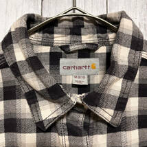 カーハート Carhartt チェックシャツ 長袖シャツ ワークシャツ レディース ワンポイント Mサイズ 5-64_画像4