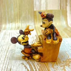 限定3000個★ミッキーマウス ミニーマウス ピアノ弾き 75周年 フィギュア Disney★ハーモニーキングダム HARMONY KINGDOM ★ディズニー