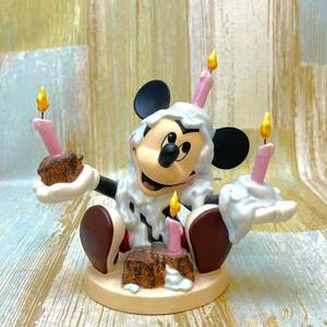 レア★WDCC ミッキーマウス 誕生日 happy birthday ケーキ ロウソク 蝋燭 ミッキー Mickey Mouse★陶器製フィギュア ディズニー Disney TDL