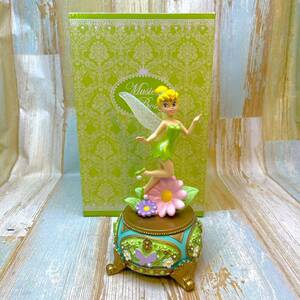 レア★ピーターパン Peter Pan ティンカーベル Tinker Bell オルゴール 妖精 レジン製 フィギュア★ディズニー Disney TDL