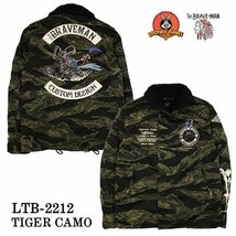 VANSON LEATHERS × LOONEY TUNES 【定価\32000】 裏ボアN-1デッキジャケット LTV-2212 TIGER CAMO サイズ XL_画像2