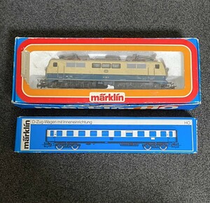 メルクリン　Marklin　3042 ドイツ国鉄　電気機関車 4111 急行客車 HOゲージD-Zug-Wagen mit Inneneinrichtung　現状品