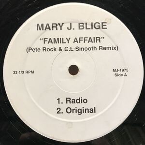 Mary J. Blige / Family Affair Pete Rock & C.L. Smooth Remix US盤