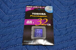 東芝 Premiugate UHS-I SDHC 32GB SD-E032GUX Toshiba 32nm SLCチップ採用品
