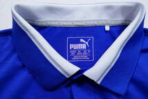 美品　プーマ DRY CELL　ゴルフ　ストレッチ素材　ポロシャツ 半袖シャツ サイズL-XL程度　570479　ブルー_画像2