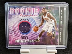 【100円スタート】2018-19 Panini Hoops Rookie Remembrance Relics Prime - Davon Reed / Phoenix Suns サンズ
