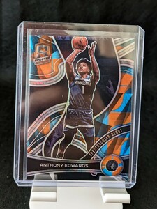 【100円スタート】2021-22 Panini Spectra Asia - Anthony Edwards Blue/Orange Prizm 49シリアル / timber wolves