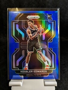 【100円スタート】2021-22 Panini Prizm - Kessler Edwards Blue Prizm 199シリアル / Nets