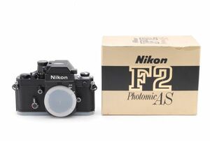 [A- Mint] Nikon F2 Photomic AS Black 35mm SLR Film Camera DP-12 w/Box JAPAN 8706